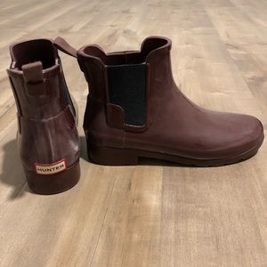 Hunter low rise Chelsea boots refined